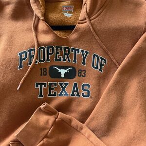 Texas Longhorns Youth Kids Sweatshirt Hoodie Burnt Orange, Size Large, Soffee